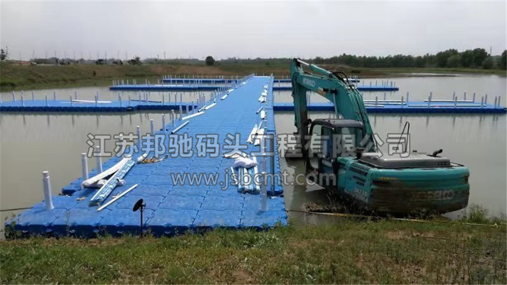  江苏邦驰码头工程有限公司客户案例-安徽亳州加强型大浮筒水上平台10